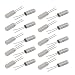 New Lon0167 20 Pcs Featured 3mm x 8mm reliable efficacy 32.768k Hz Cylindrical Quartz Crystal Oscillator Silver Tone(id:433 09 92 2d1)