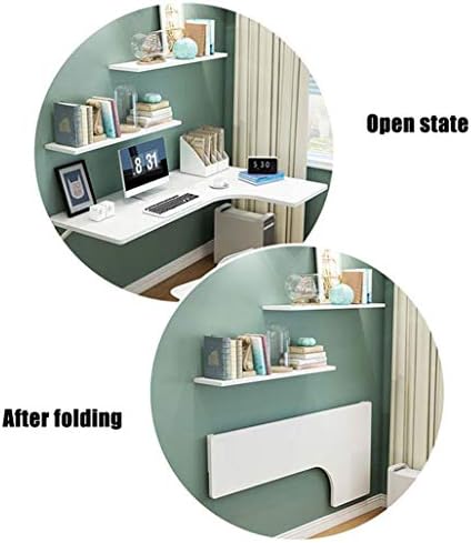 Foldable Wall Mounted Kitchen Table Space Saving Corner Computer Desk Adjustable Drop Leaf Workbench Perfect for Home Use Sturdy and Stylish Design