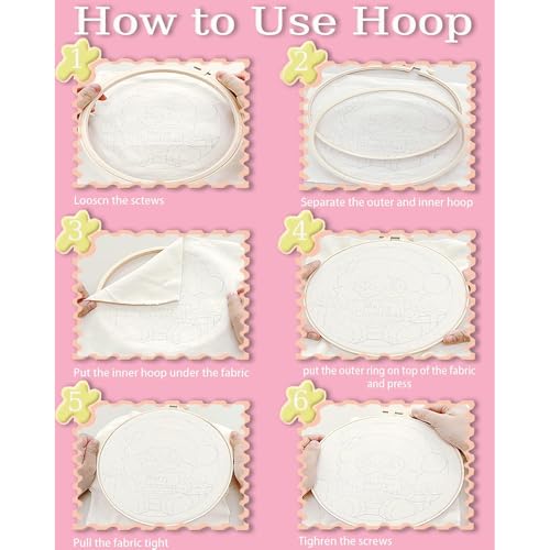 Punch Needle Kit for Beginners Adults,Sloth Punch Needle Kits DIY Crafts for Adults, Art and Craft for Women Punch Needle Kit Embroidery Hoop 7.87x7.87inch by VIGEGU - Image 4
