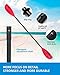 OCEANBROAD Adjustable Kayak Paddle 86in/220cm to 94in/240cm Kayaking Boating Canoeing Oar with Paddle Leash 1 Paddle…