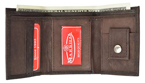 Marshal Leather Children's Wallet - Style mw825,Brown,Regular