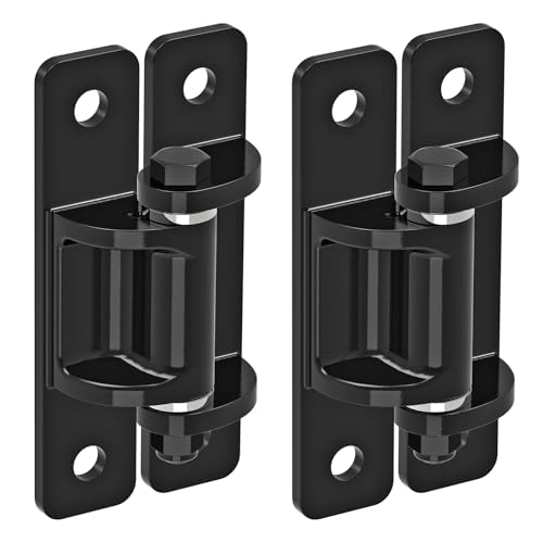 Lifeswell Scharniere Schwerlast Gartentor Scharnier - Edelstahl Türscharniere Schwarz mit Distanzlager Torband für Schwingtüren gartentor holztür und Hoftore