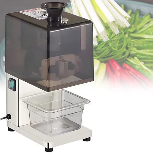 vnmudzeo Trituradora EléCtrica De Brotes De Ajo (200 W), Interruptor De Seguridad, Cortadora De Zanahorias, RáBanos Blancos Y Zanahorias (Acero Inoxidable), para Ensaladas 3.5mm