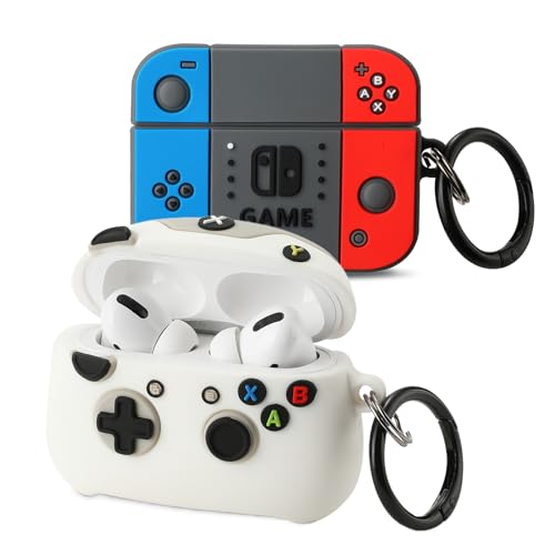Image of Gedicht for Airpods Pro 2nd Generation Case, Funny 3D Cartoon Game Controller Design Silicone Soft Cases with Keychain