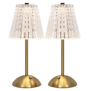 Crystal Table Lamp,5000mAh Rechargeable Cordless Lamp, Battery Operated Touch Light with 3 Color Modes, Dimmable Brightness, Modern Matte Aluminum Body for Bedroom, Bar, Outdoor Decor, Kitchen, Gift