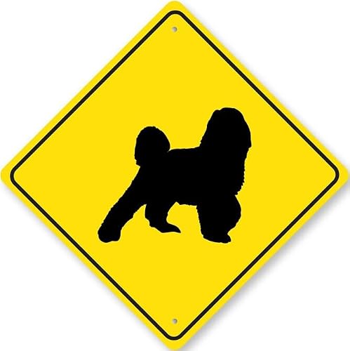 Bernedoodle Dog Diamond Metal Sign Kennel Breed Canine K9 Paw Animal Pet Owner