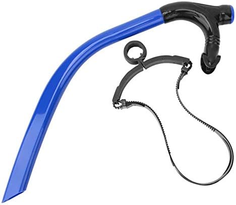 Snorkel Set,Silicone Swimming Front Breathing Tube Training Professional Adults Snorkel Diving Tube(Blue)