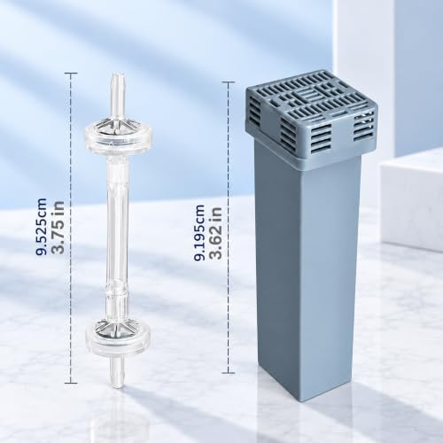 Carbon Filter Cartridge and Check Valve Replacement Kit, Household Air Equipment Maintenance Parts with Activated Carbon Filters 2 Pack — 사진 4
