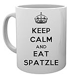 De calidad superior Keep Calm And Eat Spatzle Tasse Mug Cup