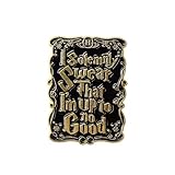 I Solemnly Swear I'm Up To No Good Pin Brooch, Magical Quote Enamel Pin, Magical Gift For Fantasy Fan Sarcastic Book Lover Mischief Maker, Witchy Humor Lapel Badge, Wizard Themed Brooches, Gothcore Decorative Jewelry Accessories