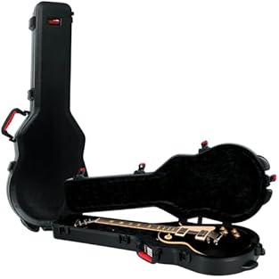 Fits Les Paul & Single Cutaway Electric Guitars ATA molded military grade polyethylene shell TSA approved shutter with impact repellent housing and red trigger. Includes one set (2) keys EPS foam nest with thick black plush lining, extended reach nec...
