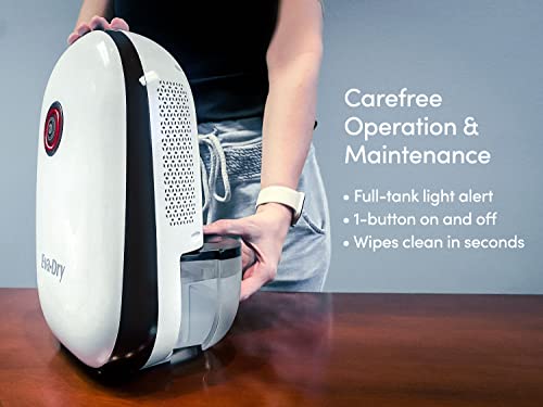 Eva-Dry Air Dehumidifier For Home – Portable Dehumidifier For Small & Medium Spaces Up To 2,500 Cubic Ft. – Quiet Dehumidifier For Basements, Rvs, Bathrooms, Laundry Rooms, Campers, Bedrooms, & More #TOP7
