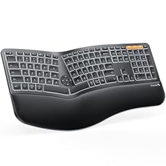 ProtoArc EK01 Plus Backlit Ergonomic Bluetooth Keyboard