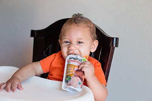 Sprout Organic Baby Food Pouches Stage 3, Organically Sourced Meat Protein, Root Vegetables Apple w/ Beef, 4 Ounce (Pack of 12) - Thumbnail 7