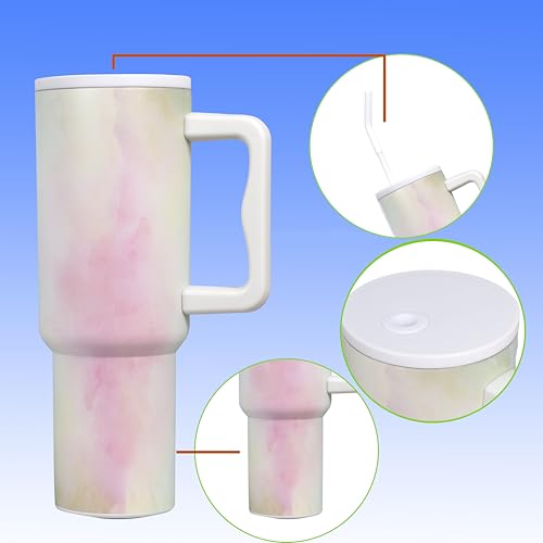 Image of Stainless Steel 1200 ml Vacuum Tumbler with Lid & Straw - Double‑Wall Insulated Cup for Travel, Gym & Office - Keeps Beverages Hot or Cold - 1.2 L Capacity (Skin Multi)