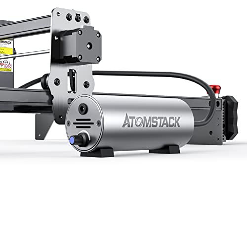 Beruna Atomstack Air Pump Set 10-30 L/Min For A10 Pro, X7 Pro, S10 Pro Laser Engraver Air Assist Kit Accessories With 2M Pipe For Laser Cutting And Engraving Edge Cleaner And Smoother #TOP7