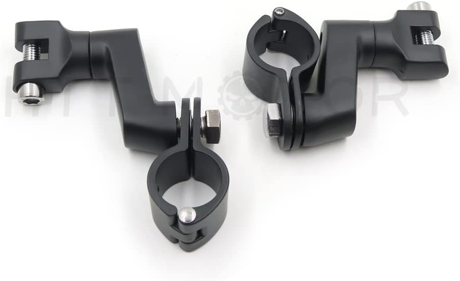 HTTMT Highway Offset Foot Peg Mounts 25mm 1" Engine Guard Compatible with H-D Hond