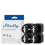 Shelly – Shelly Plug M Gen3 Schwarz - WLAN & Matter Smarte Steckdose,