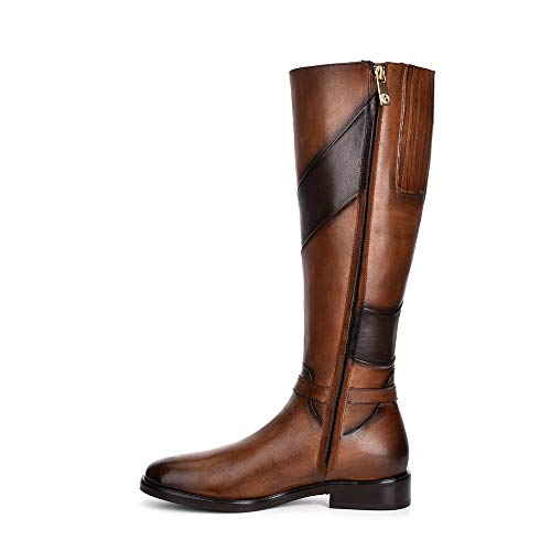 FRANCO CUADRA Women's Riding Boot in Genuine Leather Brown, 83TTSTS4