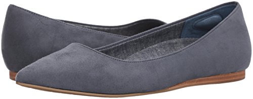 Dr. Scholl's Shoes Women's Leader Ballet Flat, Blue Microfiber, 6 M Us #TOP6
