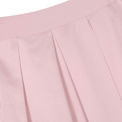 Clearlove Limited Traditional Dirndl Women Dresses Blouse Apron (Pink and Black, S)