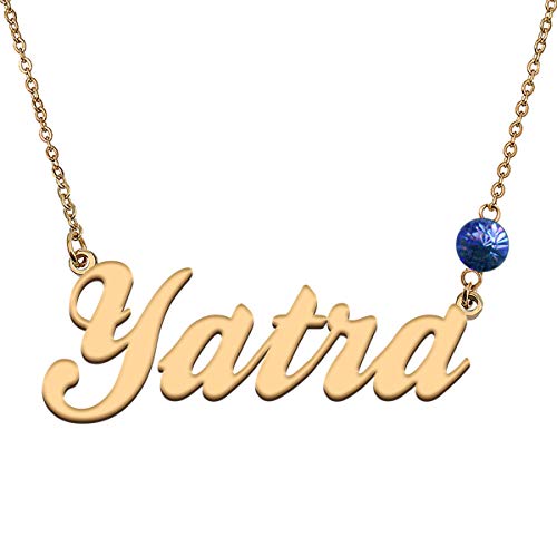 HUAN XUN Custom Choker Birthstone Yatra Name Necklace Best