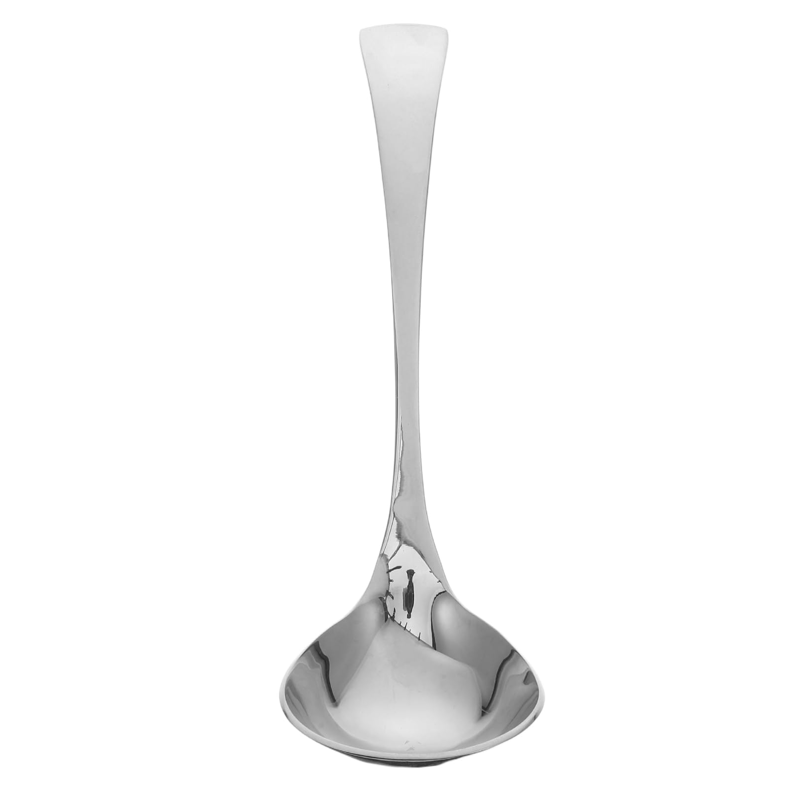 PRETYZOOM Kitchen Essential: Stainless Steel Soup Ladle Long Handle 2-piece Set Dishwasher Safe for Soup Sauce Gravy and