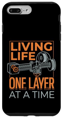 Living Life One Layer At A Time Funny 3D�v�����g�f�U�C�� �X�}�z�P�[�X iPhone 7 Plus/8 Plus �p