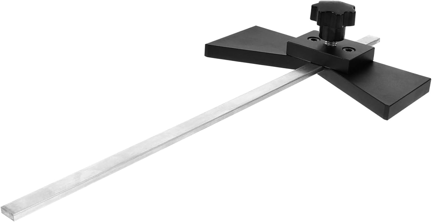 TEHAUX Center Finder Scriber Carpenter Woodworking Marking Gauge Accurate Centering Tool for Woodworking Projects with Sturdy Metal Construction and Precision Ruler for Crafting Layout