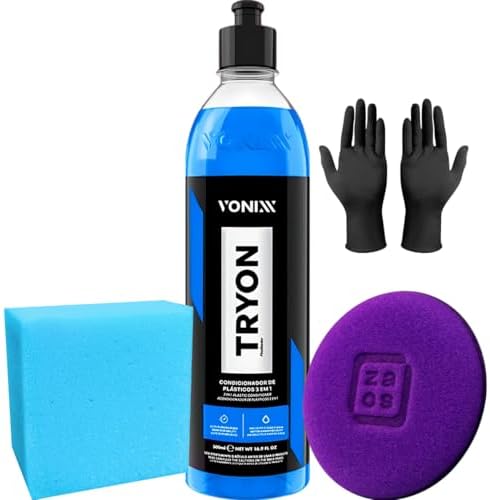 Tryon Vonixx 3 em 1 Condicionador de Plásticos e Borrachas Automo...