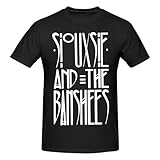 DIYCAM Siouxsie Music and The Banshees Shirt Men's Pure Cotton Short Sleeved T-Shirt SoftT-Shirt Medium Black