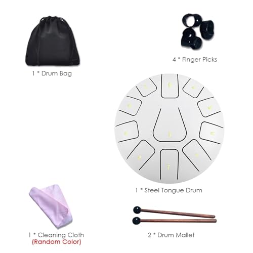 Tambour à langue en acier 11 notes le cadeau idéal pour passionnés de méditation