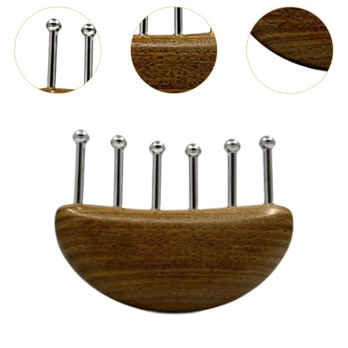 Peine masaje Gua Sha de mano: cepillo versátil y ergonómico para cuidado capilar 3
