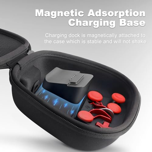 Image of Complete Component Pack for Xbox Elite Controller Series 2 - Accessories Includes 1 Controller Carrying Case, 1 Charging Dock, 4 Thumbsticks, 4 Paddles, 1 Adjustment Tool and 1 Charging Cable(RED)
