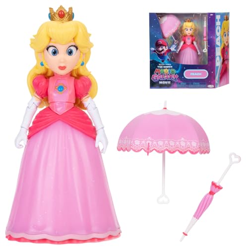 Figurine de la princesse Peach avec accessoires (ombrelle ouverte & fermée)
