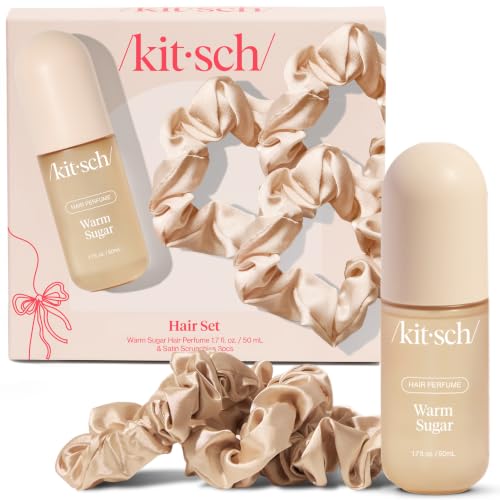 Kitsch Satin Scrunchies and Hair Perfume for Women Set