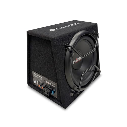 Caliber Auto Luidspreker Set - Auto subwoofer set met versterker 600W - 200W RMS - Zwart - 12 inch