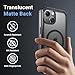 jaroco Magnetic for iPhone 15 Case, [Compatible with MagSafe][Military Grade Drop Protection][Heavy Duty Protection][Non-Slip][Shockproof] 2-Layer Durable Bumper Phone Case 6.1''-Black
