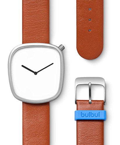 Bulbul Pebble Swiss Made Ronda 762 White Dial Men's Watch 03 #TOP1