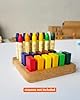 Wooden Crayon Holder for Stockmar 12 Blocks and 12 Sticks – Fits 12 Stockmar Beeswax Crayons Rectangular Organizer – Montessori Waldorf Art Supply – Gift for Kids & Classroom Use CRAYONS NOT INCLUDED #1