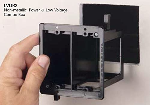 iMBAPrice IMBA-LVDR2-1 2-Gang Cut-in Combo Electrical Power and Low-Voltage/Old Work Box for Existing Construction, 1-Pack by iMBAPrice - Used condition - Image 3