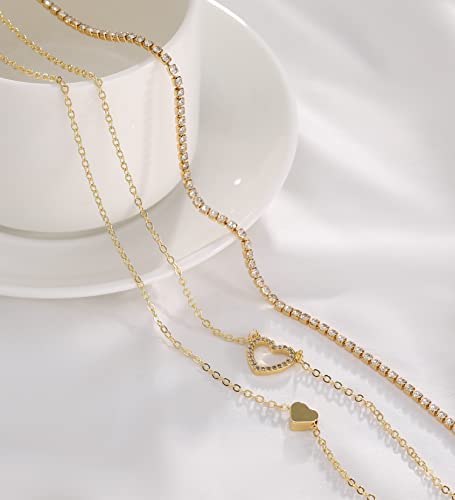 Tobeny 18K Gold Plated Layered Waist Chain For Women Waterproof Multilayer Belly Chain For The Waist Adjustable Waist Chains 27.5 Inch-35.5 Inch Summer Body Jewelry Belly Jewelry For Women #TOP6