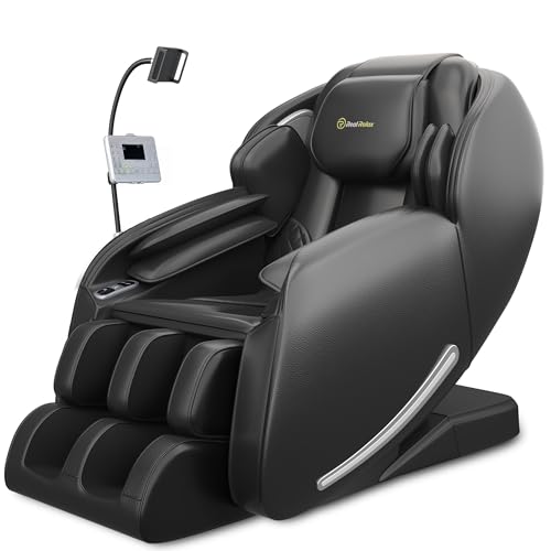 Best Massage Chairs For The Money: Arthritis and Back Pain Relief (2026) 2 Real Relax 2025 Massage Chair Full Body, Zero Gravity SL-Track Shiatsu Massage Recliner with Heat, APP Control, Child Lock, Body Scan Bluetooth Foot Roller, Favor 06, All Black
