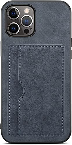 Étui portefeuille iPhone 14 Pro Max avec porte-carte coque gris mince antichoc