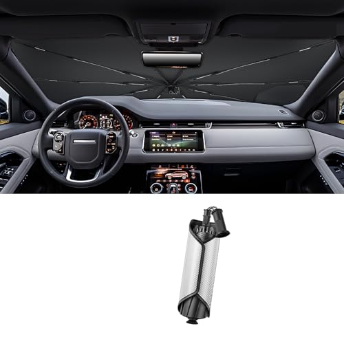 LUWU [Upgrade] Sonnenschirm Auto Frontscheibe Kompatibel mit Land Range Rover Evoque 2019-2025 2026 Faltbarer Sonnenschutz Windschutzscheibe Wärmeisolierter UV-Schutz Range Rover Evoque Zubehör
