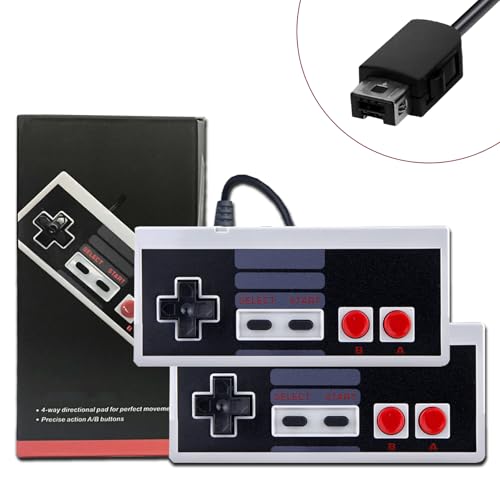 2-Packs Compact and Comfortable Game Controller - Perfect for Extended Gaming Sessions，Compatible with Mini Console & Classic Edition,Extended 9.8FT Long Cable