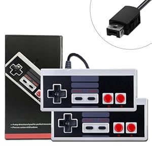 acisan 2-Pack Classic Wired Controllers – Compatible with Mini Console & Classic Edition (2016/2018 Remake) with 9.8FT Cable for Enhanced Gaming Experience