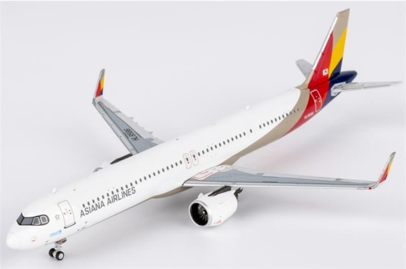 for NG Models for Asiana Airlines for Airbus A321neo HL8586 Revised Livery After Merger with KE 1:400 Airplane Pre-Built Model