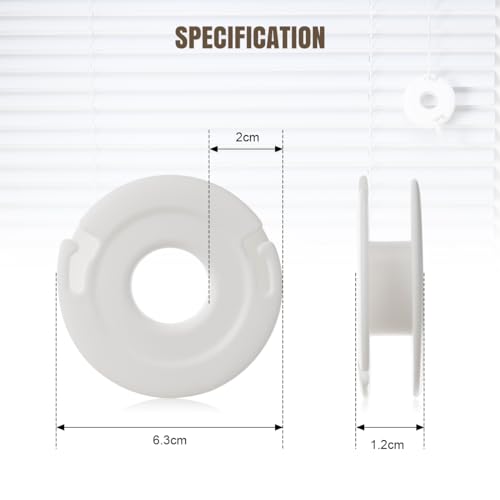 Lenink Blind Cord Winder, Window Blinds String Holder Cord Blind Safety (4 Pack, White)