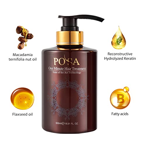 Nuspa 1 Minute Rescue Keratin Hair Conditioner, Moisturizing Argan Oil Hair Mask,Deep Repairing Hair Treatment, Heat Protectant Uv-Protective Sulfate Free Conditioner For Dry,Damaged Hair #TOP3